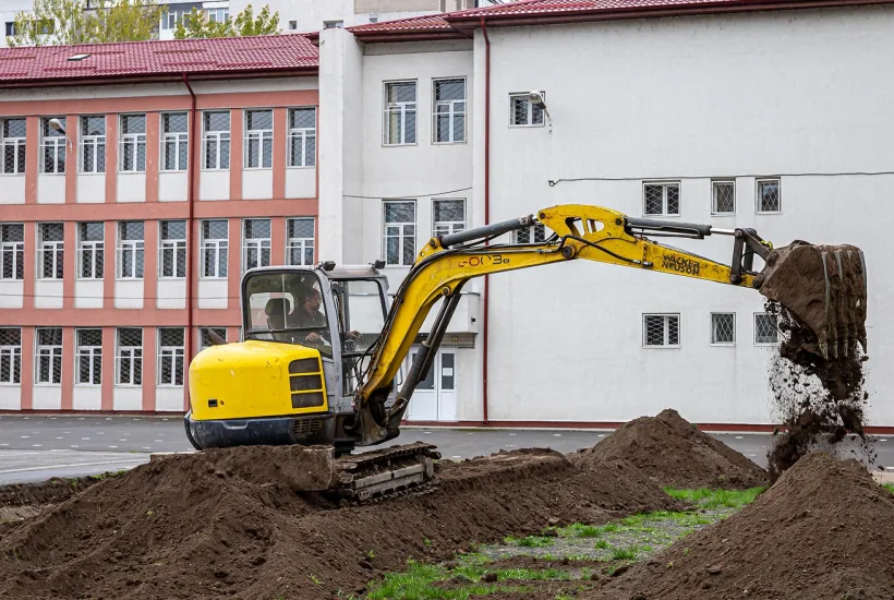 O sală de sport modernă la Școala nr. 22 din Galați