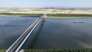 Drumurile de legătură ale Podului suspendat de la Brăila, deschise începând de vineri
