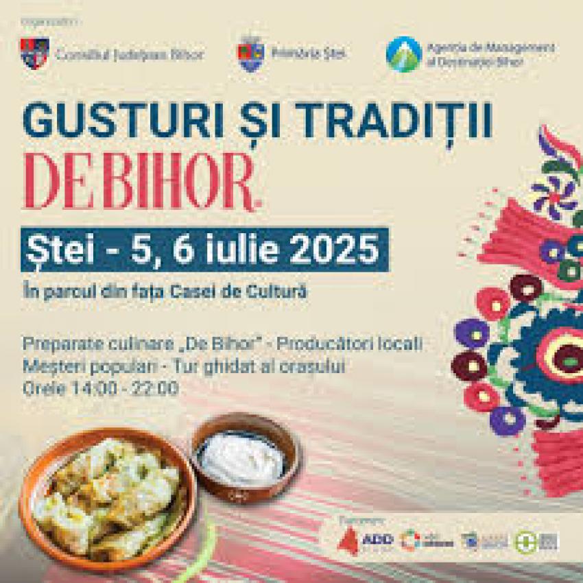 „Gusturi și tradiții DE BIHOR” în orașul Ștei, prima ediție județeană