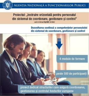 Nou proiect ANFP: instruire în domeniul fondurilor europene pentru 500 de persoane