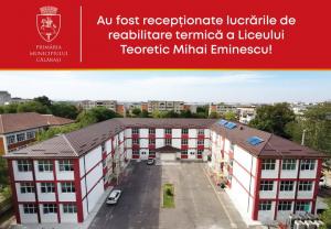 Reabilitarea termică a Liceului Teoretic„Mihai Eminescu” din Călărași