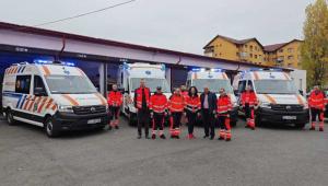 Ambulanțe de ultimă generație pentru Gorj, prin colaborarea Ministerului Sănătății cu MAI