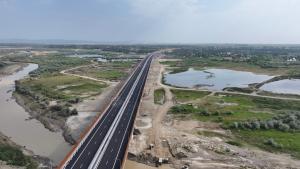 Încă 13 km din Autostrada Moldovei au fost deschiși traficului între Pietroasele și Buzău