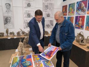 Expoziția cu lucrări premiate în cadrul Olimpiada Națională de Arte Vizuale, Arhitectură și Istoria Artei